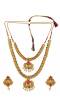 Traditional Indian Kundan Gold-Plated Multi color Jewellery Set with Earrings  RAS0284