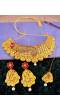 Traditional Wedding Jewellery Set  in Gold Plated with earring and Mangtika RAS0288