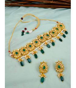 Traditional Wedding Collection Choker Necklace With Earrings RAS0302