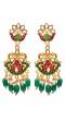 Traditional Indian Gold-Plated Meenakari Jadau Jewelry Set WIth Earrings RAS0323