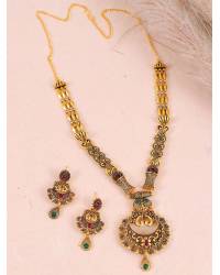 Buy Online Royal Bling Earring Jewelry Gold Plated Chandabali Jhumki Pink  Jalidar Style Earring RAE0958 Jewellery RAE0958