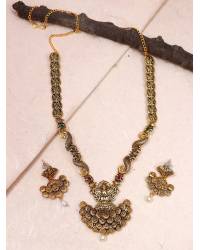 Buy Online Crunchy Fashion Earring Jewelry Gold Indo Western Pink Statement Dangler Earrings CFE1750 Jewellery CFE1750