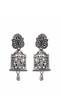 Silver-Plated Traditional Temple Kemp Goddess Shri Krishna Square Pendant Necklace & Earring Sets RAS0388