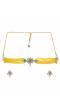 Classy Gold-Plated  Yellow Pearl Kundan Choker Necklace & Earrings Set RAS0409
