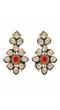 Crunchy Fashion  Kundan & Stone Black Pearl Multilayer Jewellery  Set RAS0436