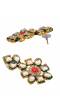 Crunchy Fashion  Kundan & Stone Black Pearl Multilayer Jewellery  Set  RAS0437