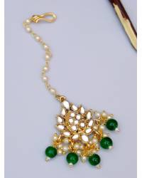 Buy Online Royal Bling Earring Jewelry Meenakari Gold Plated Kundan Red Jhumka Earrings With Pearls RAE1021 Jewellery RAE1021