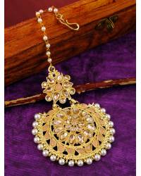 Buy Online Royal Bling Earring Jewelry Gold-Plated Black Stone Floral Jhumka Earrings RAE1801 Jewellery RAE1801