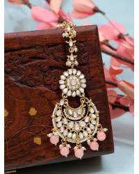 Buy Online Royal Bling Earring Jewelry Gold-plated Maroon Choker Kundan Studded Dangler Earrings RAE1437 Jewellery RAE1437