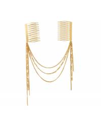 Buy Online Crunchy Fashion Earring Jewelry Crunchy Fashion Stylish Multi layer Hair Chain Jewellery CFH0080