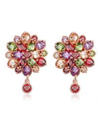 Buy Online Crunchy Fashion Earring Jewelry Crystalline Drops Aqua Earrings Jewellery CFE0578