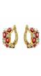 Sparkling Red Swiss Cubic Zirconia Clip-On Earrings