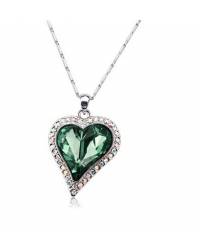 Buy Online Royal Bling Earring Jewelry Delphic Pearl Windrop Green Pendant Set Jewellery RAS0019