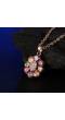 Sparkling Florets Charms Swiss Cubic Zirconia Pendant Set